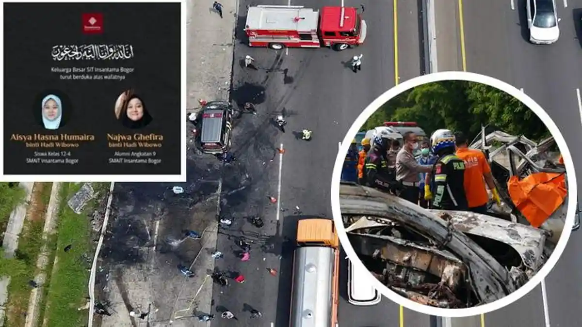 DUKA MUDIK LEBARAN, 13 Orang Tewas dalam Kecelakaan Maut di Tol Cikampek, Dua Baru Teridentifikasi
