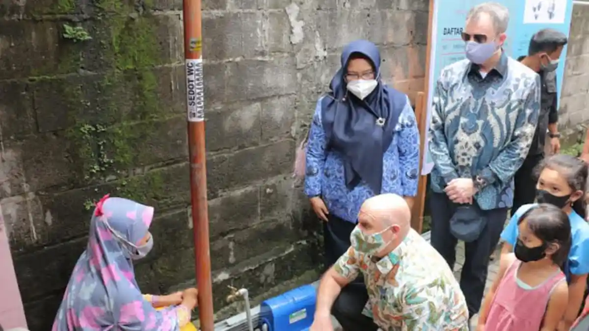 Seperti Ini Program Air Bersih dan Sanitasi di Tlogobendung Kabupaten Gresik