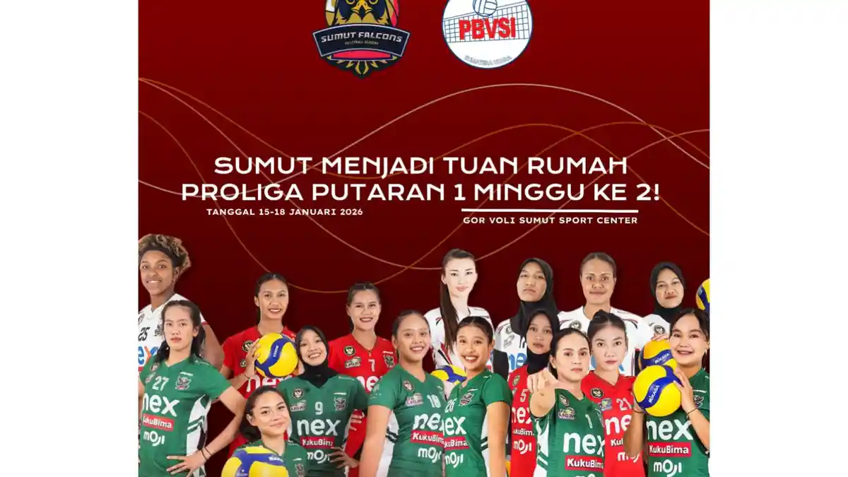 Proliga 2026 Digelar di Sumut 15-18 Januari, Berharap Penonton Penuhi GOR Sumut Sport Centre