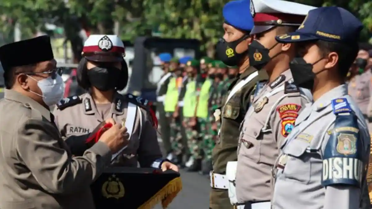 Polres Blitar Kota Mulai Lakukan Pengamanan Arus Mudik Lebaran 2022 Hari Ini
