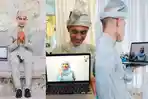 Viral Mempelai Pria Duduk Sendiri di Pelaminan, Ditemani Laptop Bergambar Istri, Terselip Kisah Haru