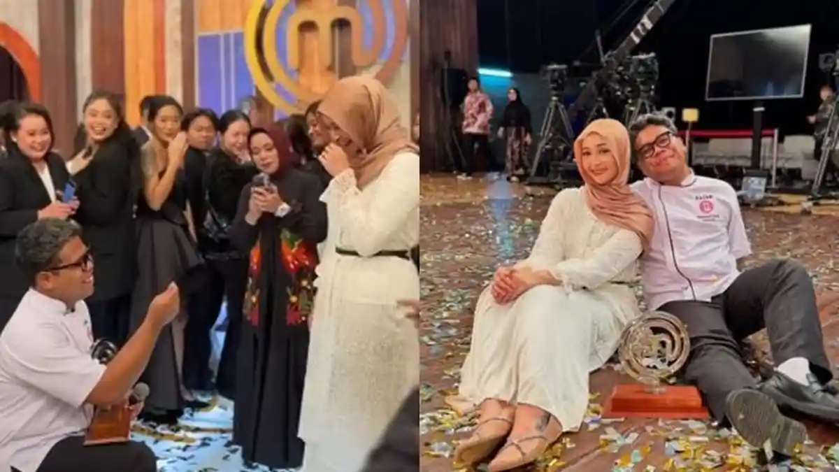 Resmi Juara, Fajar Lamar Zahra Kekasihnya di Grand Final MasterChef S12, Chef Renatta Dibuat Syok
