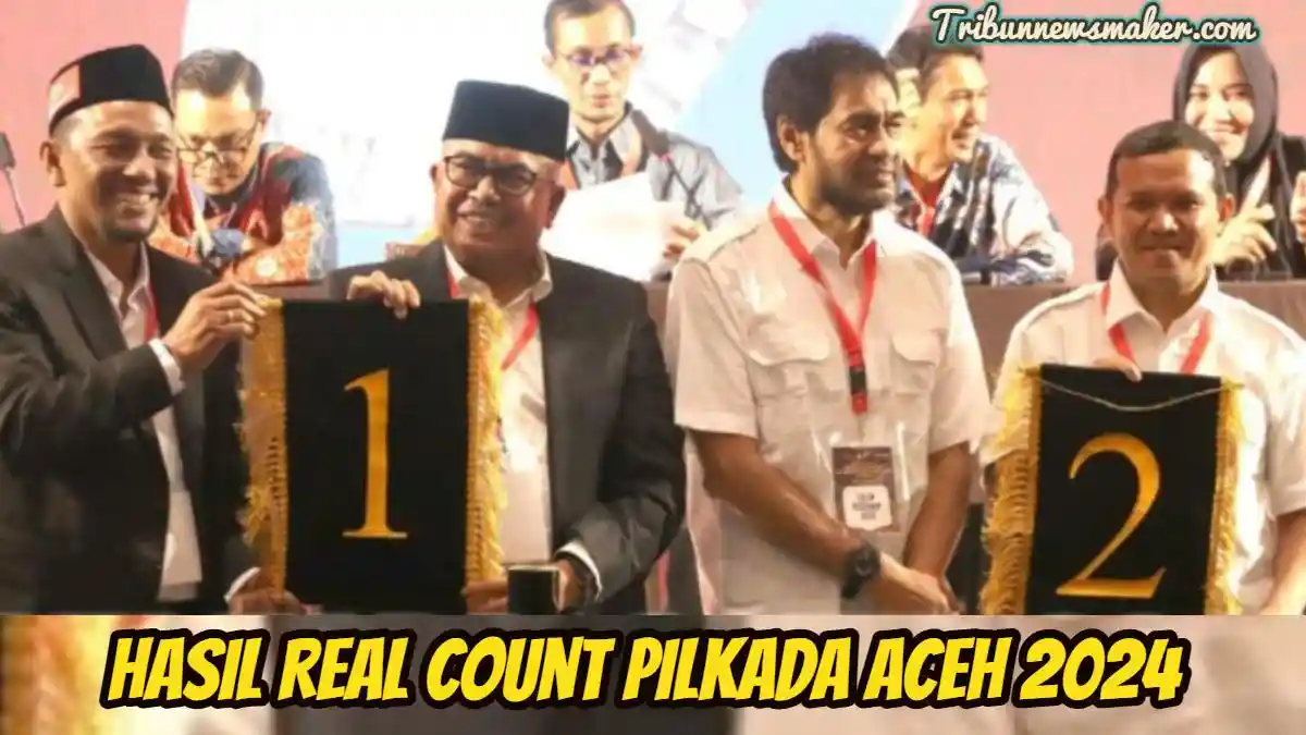 Hasil Real Count Pilkada Aceh 2024, Rekap Terbaru, Cek Perolehan Bustami-Fadhil & Muzakir-Fadhlullah