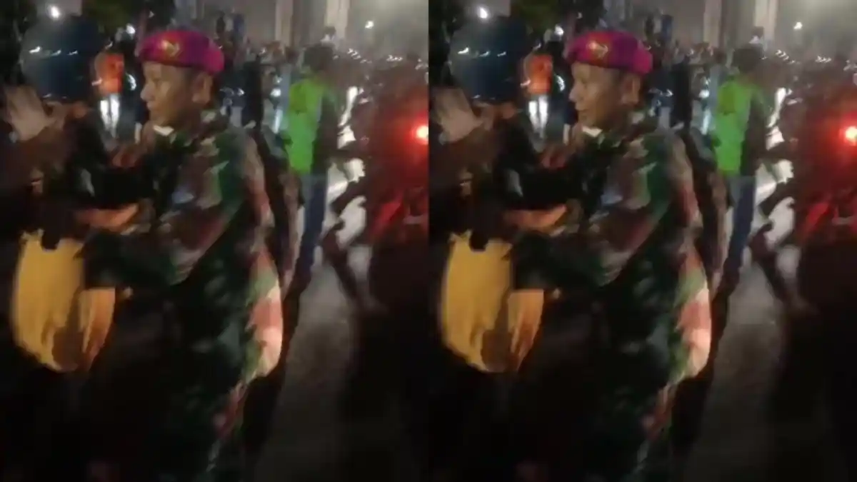 Gedung DPRD Makassar Dibakar, Polisi Tak Terlihat, Marinir Datang