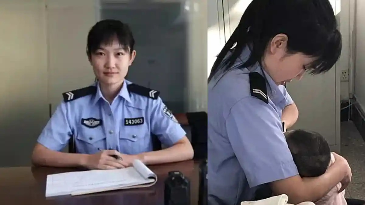 Viral, Mendengar Bayi Terdakwa Menangis, Polwan Cantik Ini Lakukan Hal Mengharukan