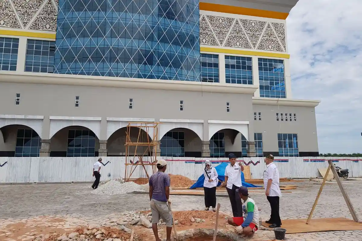 Jaksa Telusuri Pembangunan Embung Kantor Pemko Pekanbaru Tenayan Raya