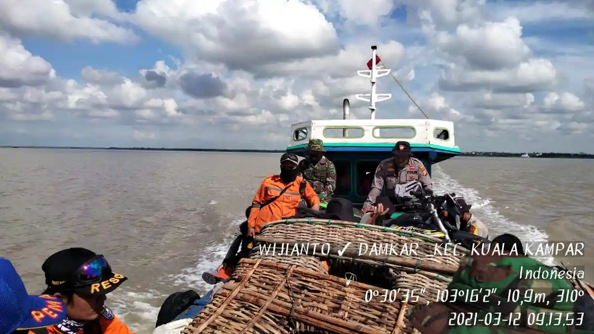 Karhutla di Kuala Kampar Riau Terjadi Lagi, Tim Gabungan Diturunkan, Api Terlihat dari Kejauhan