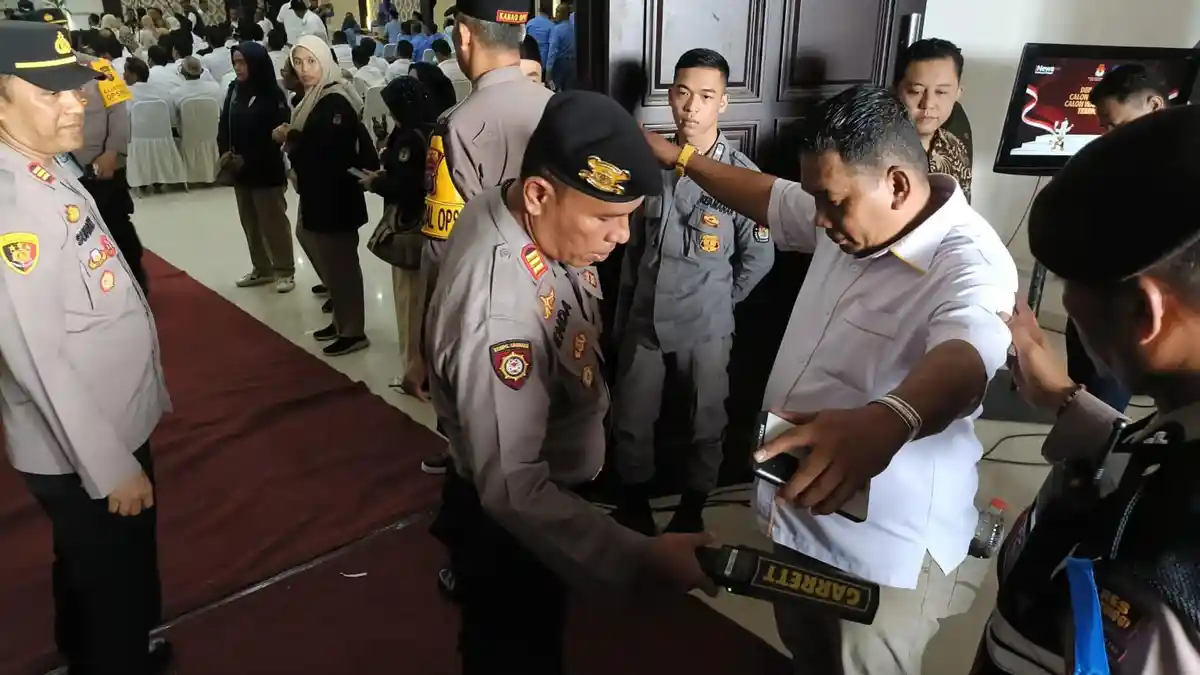 Polres Tebing Tinggi Pengamanan Debat Publik Pertama Calon Wali Kota dan Wakil Wali Kota