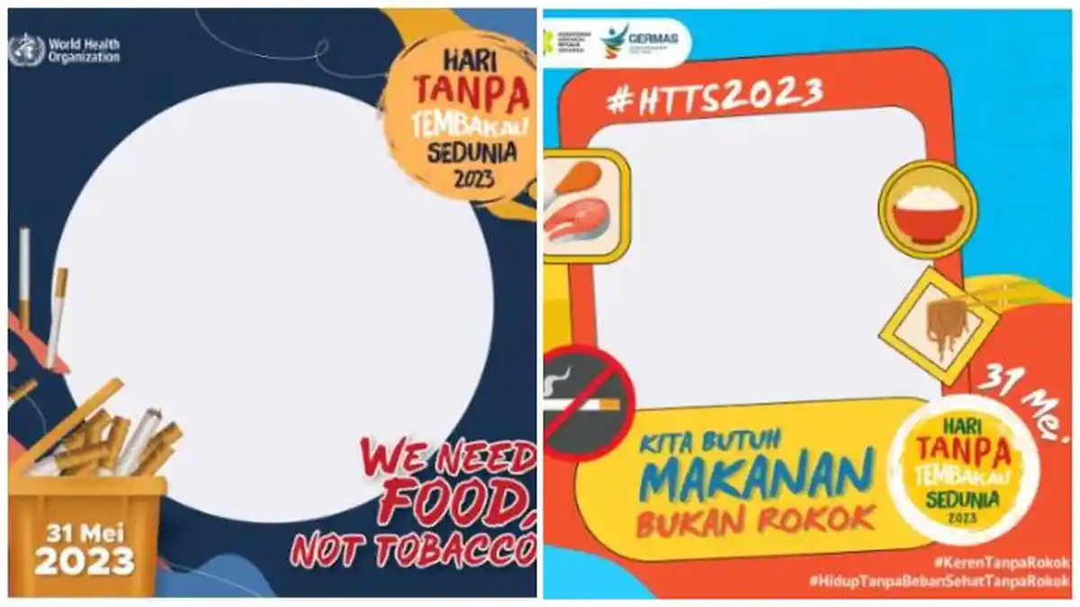 30 Link Twibbon Hari Tanpa Tembakau Sedunia 2023, Diperingati Setiap 31 Mei