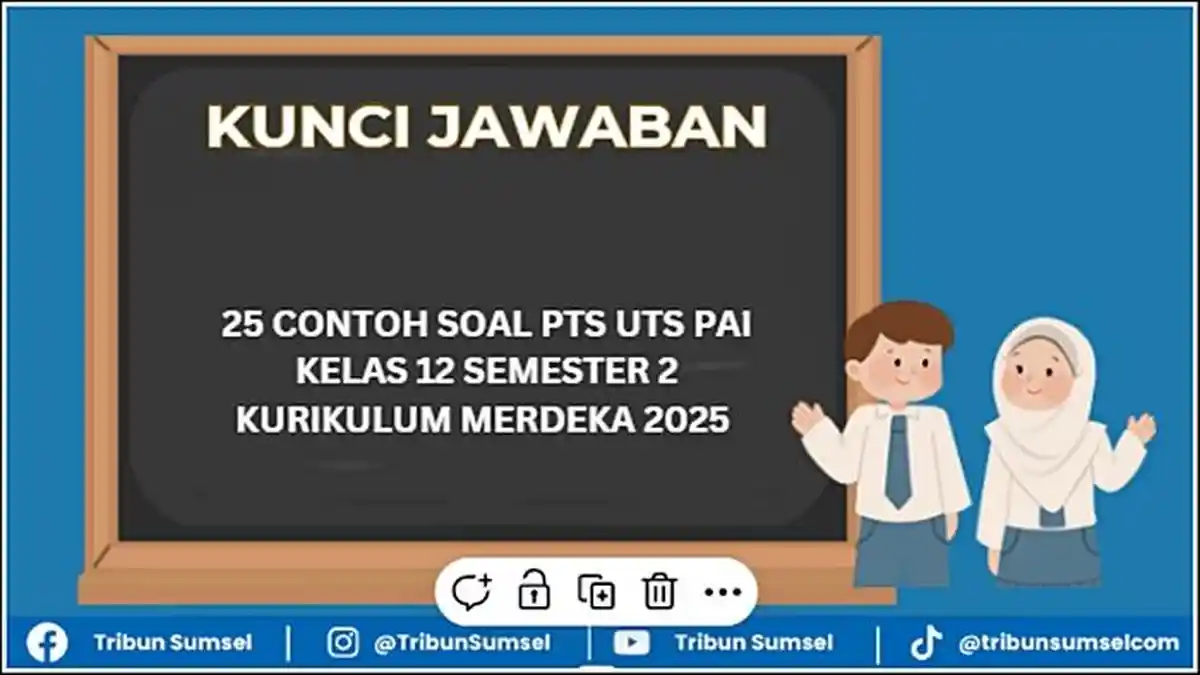25 Contoh Soal PTS UTS PAI Kelas 12 Semester 2 Kurikulum Merdeka 2025, Beserta Jawaban Lengkap