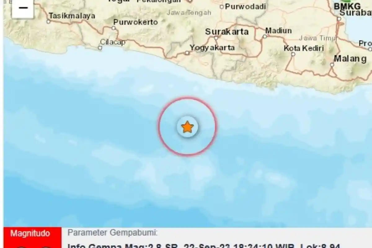 Gempa Terkini, Gunungkidul Yogyakarta Diguncang Kamis 19 Oktober 2023, Cek Magnitudonya