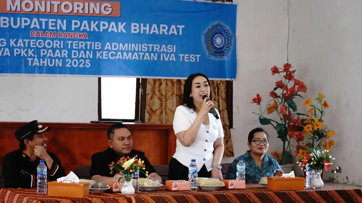 BUPATI Franc Tumanggor Monitoring dan Evaluasi Program PKK di Kecamatan Sitellu Tali Urang Julu