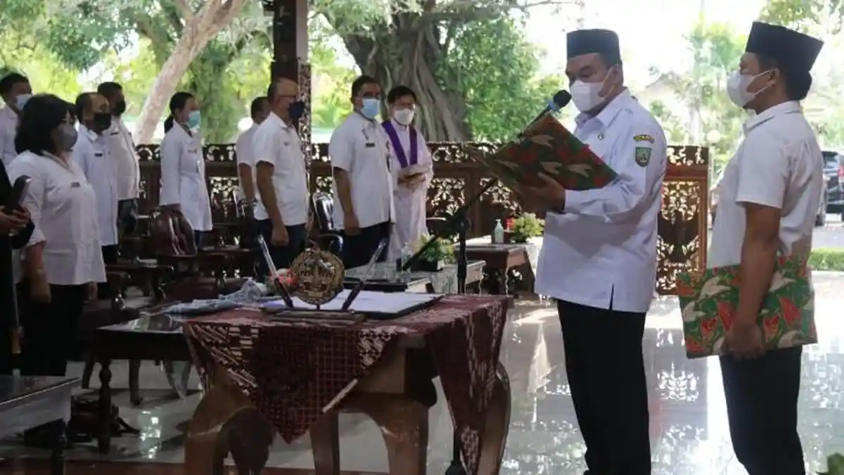 76 Pejabat Dimutasi, Bupati Blora Harap Mampu Mendukung, Merumuskan dan Melaksanakan Kebijakan  