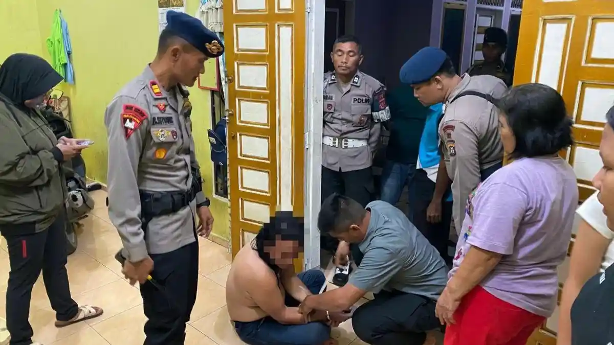 Tempo Singkat, Brimob Polda Sumut Amankan Pelaku KDRT di Medan Tembung