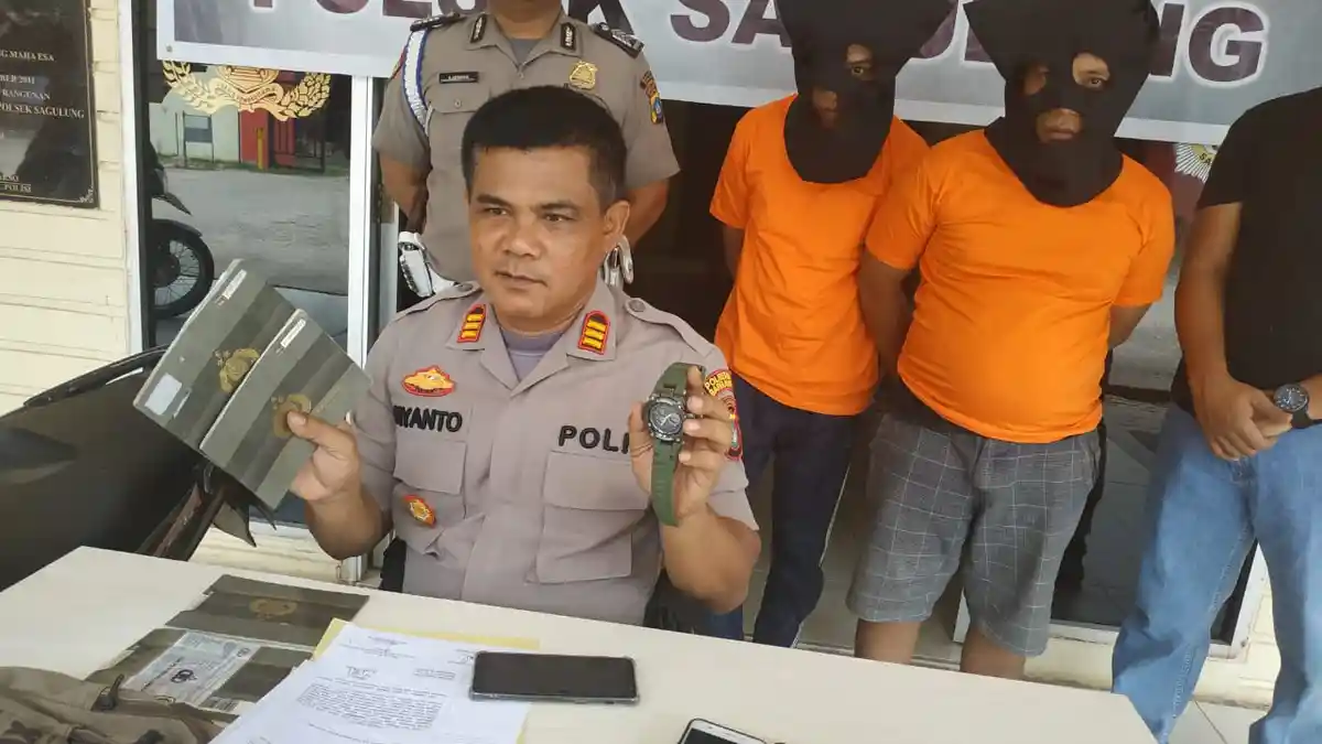 2 Pelaku Pencurian Dibekuk Polisi, Sering Beraksi di Kawasan Sagulun dan Batuaji
