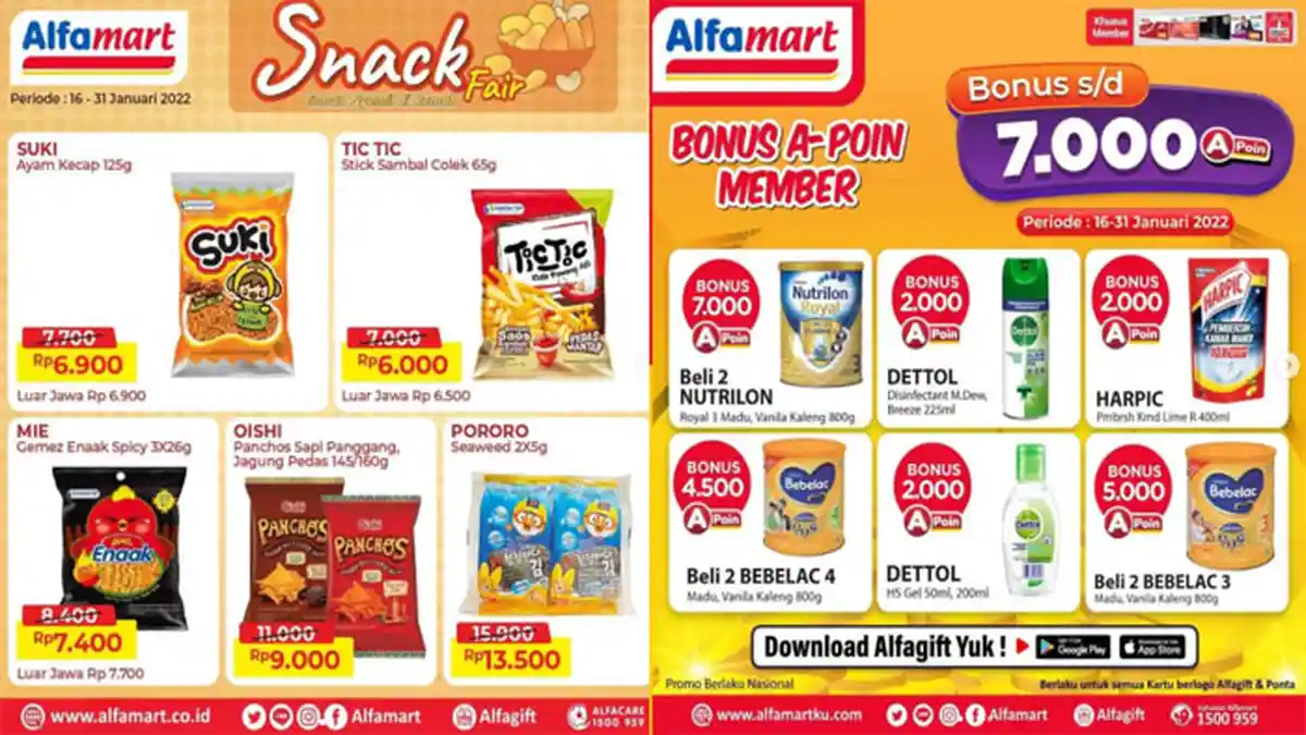 Promo Alfamart Hari Ini 20 Januari 2022, Banyak Diskon Sabun Deterjen Susu hingga Popok Bayi Hemat