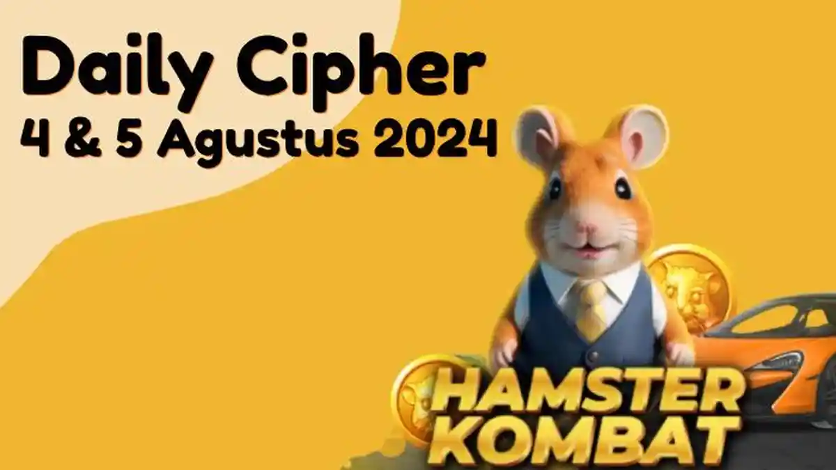 Hamster Kombat Daily Cipher 4 dan 5 Agustus 2024, Dapatkan 1 Juta Koin Gratis Sekarang Juga!