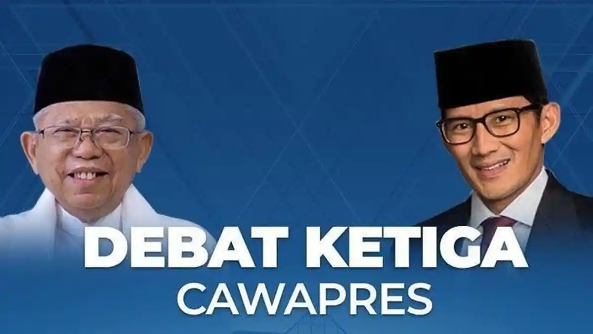 SESAAT LAGI! Live Streaming Debat Cawapres 2019 Maruf Amin vs Sandiaga Uno di Trans TV & Trans7