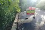 Jalan Baru Diperbaiki Di Desa Taro Gianyar Bali Ambles, Diduga Akibat Kontur Tanah Labil