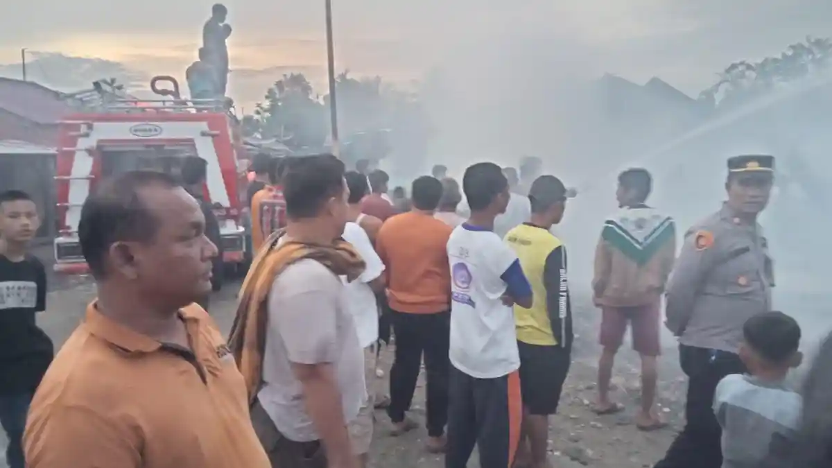 10 Rumah Terbakar di Desa Lingga Alas Aceh Tenggara, Berikut Daftar Korbannya