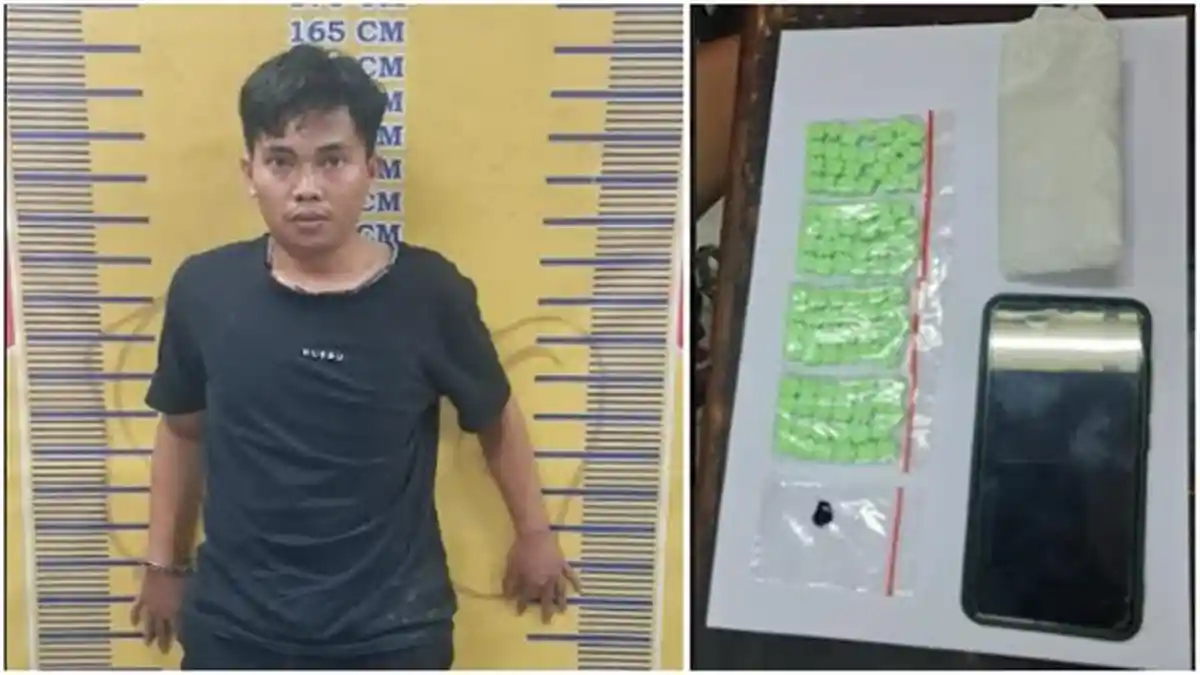Kurir Narkoba Ditangkap di Jakabaring, Kedapatan Bawa Pil Ekstasi 100 Butir