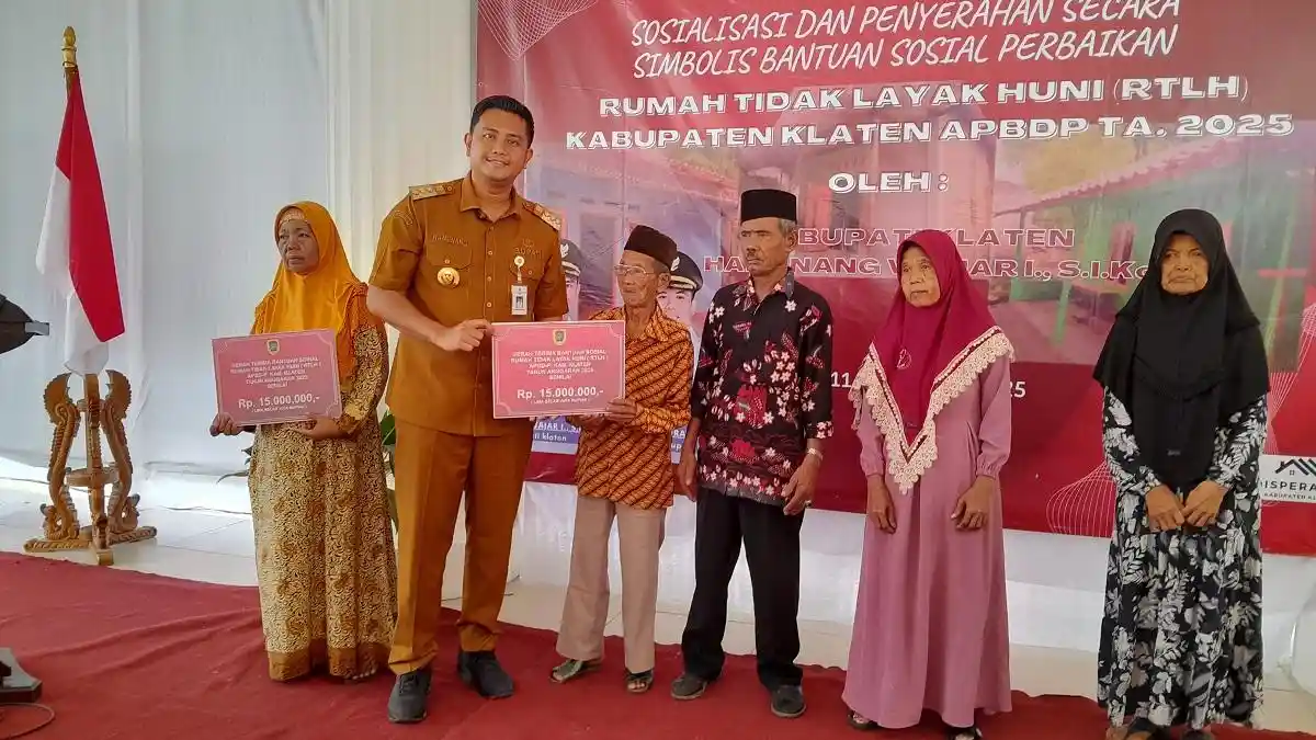 Pemkab Klaten Cairkan Rp1,8 Miliar untuk Rehab 126 Rumah Tidak Layak Huni