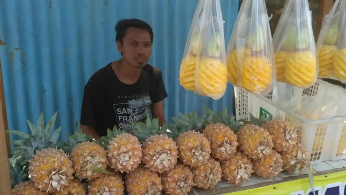 Nanas Madu Banyak Dijual di Tangerang Selatan, Kenali Perbedaannya dengan Nanas Biasa