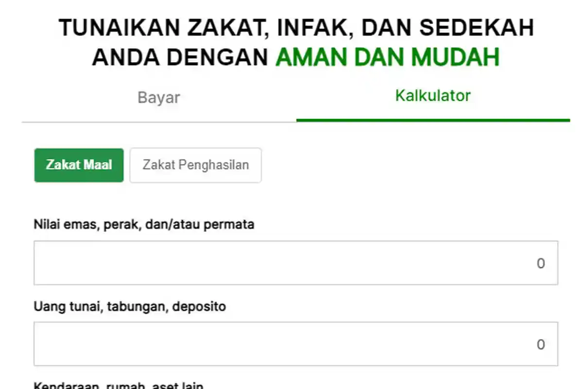 Cara Menghitung Zakat Mal Pakai Kalkulator Zakat Baznas, Dilengkapi Panduan Membayarnya via Online