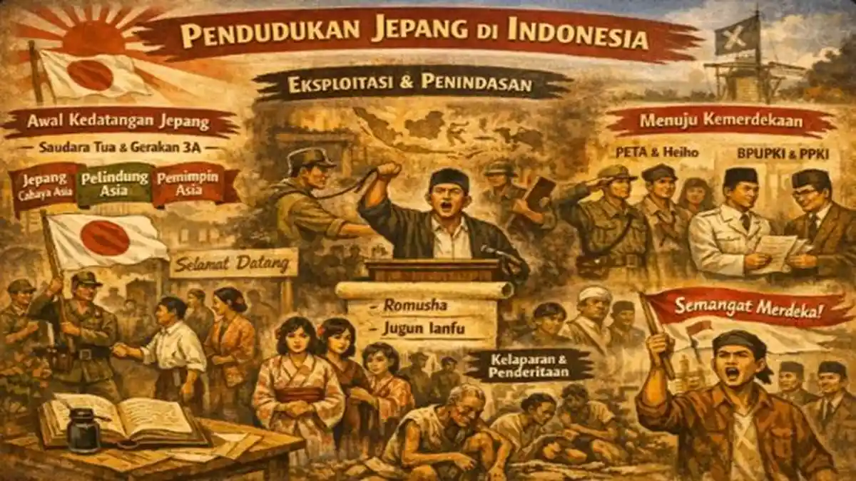 Ringkasan Materi dan Soal HOTS Sejarah Kelas 11 SMA Bab 3 Di Bawah Tirani Jepang