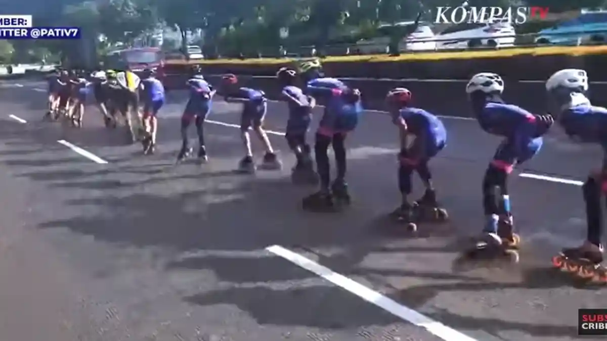 HEBOH Sekelompok Orang Bermain Sepatu Roda di Jalan Raya, Wagub DKI Sampai Buka Suara