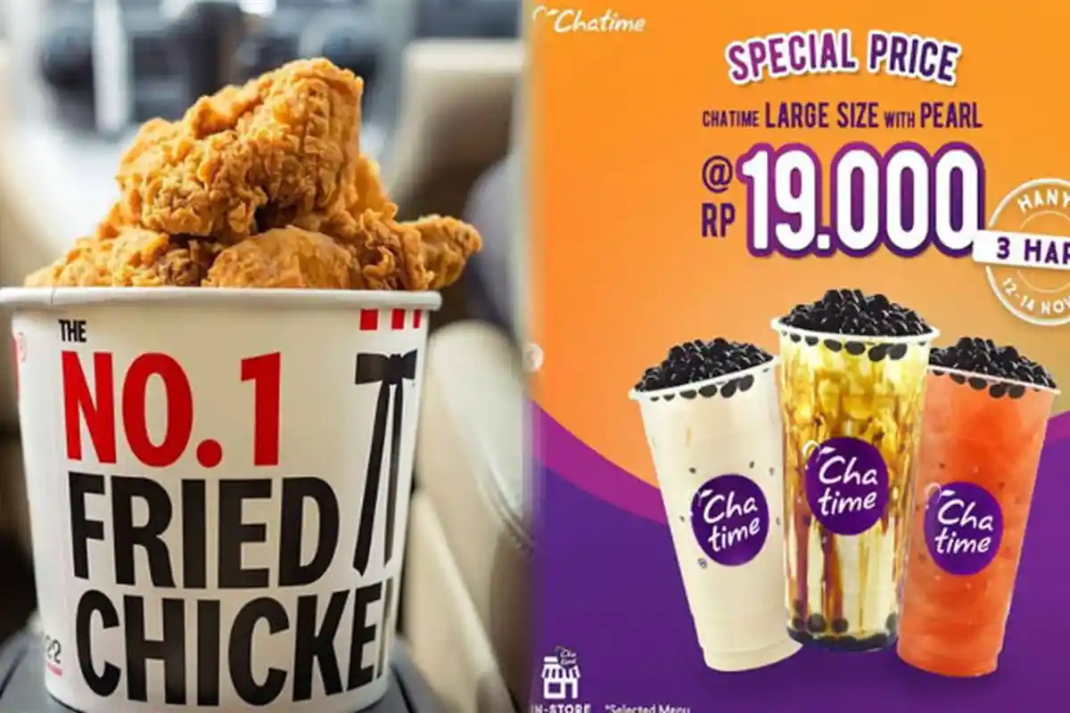 PROMO MAKANAN 13 November 2021, Nikmati McD KFC Pizza Hut JCO Dunkin Donuts BreadTalk Chatime A&W