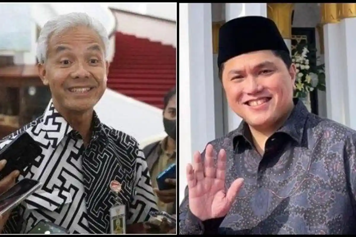 Minta Erick Thohir Diusung Jadi Cawapres 2024, Relawan Ganjar Pranowo Aksi di Kantor PDIP