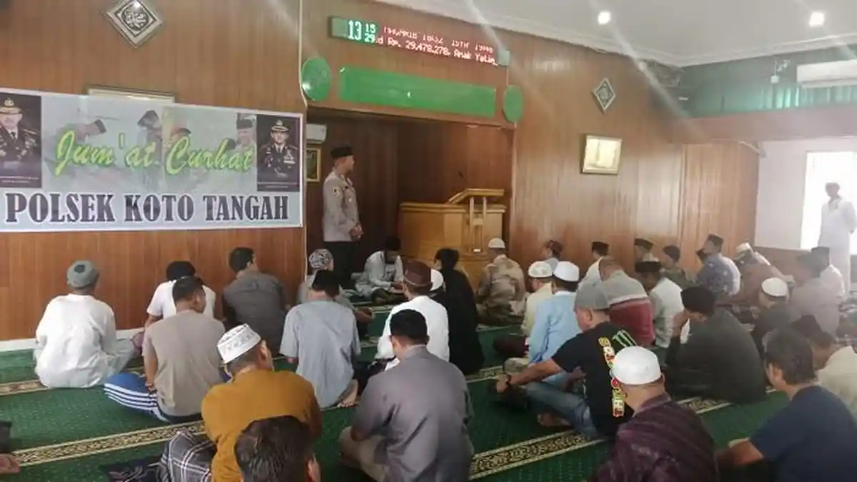 Jumat Curhat, Polsek Koto Tangah Terima Keluhan Warga Soal Perbuatan Cabul dan Tawuran