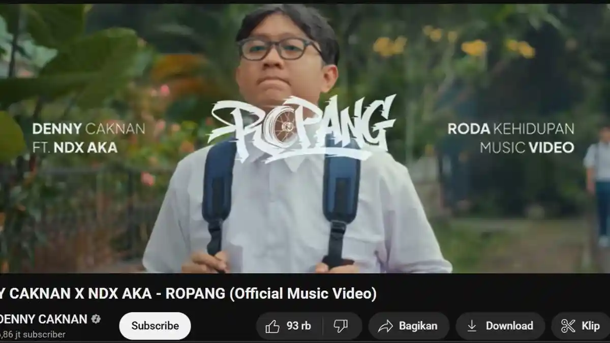 Denny Caknan Gandeng NDX AKA, Rilis Lagu Ropang yang Bercerita tentang Roda Kehidupan