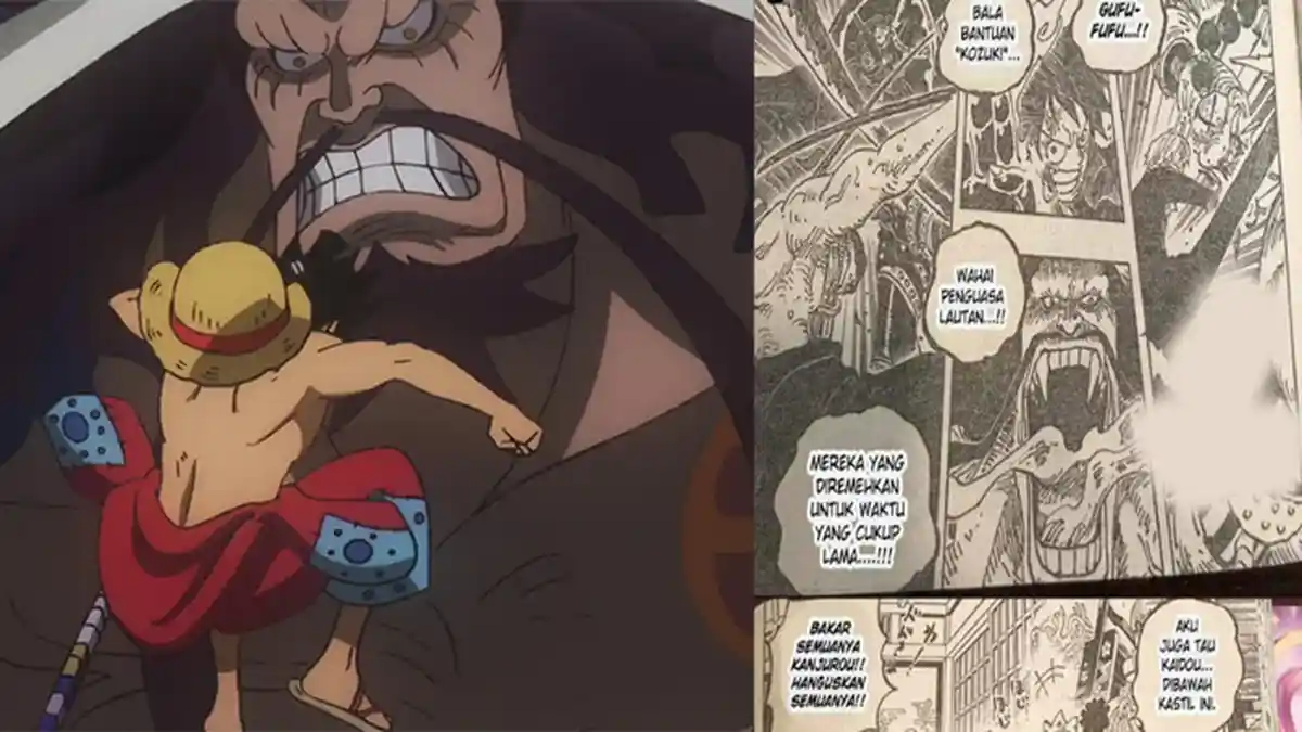 LINK Baca Manga One Piece 1030: Pertarungan Luffy dan Kaido di Tengah Lautan Api Kastil Onigashima