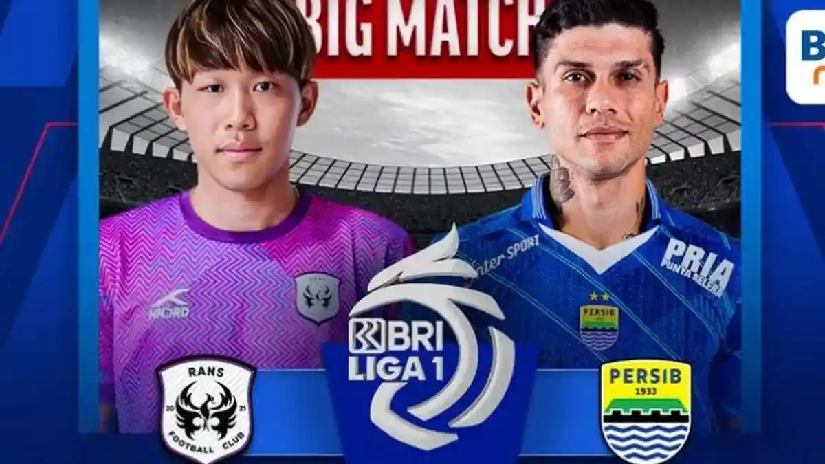 LIVE Indosiar Malam Ini RANS vs Persib Bandung di Liga 1, Cek Link Live Streaming dan Susunan Pemain