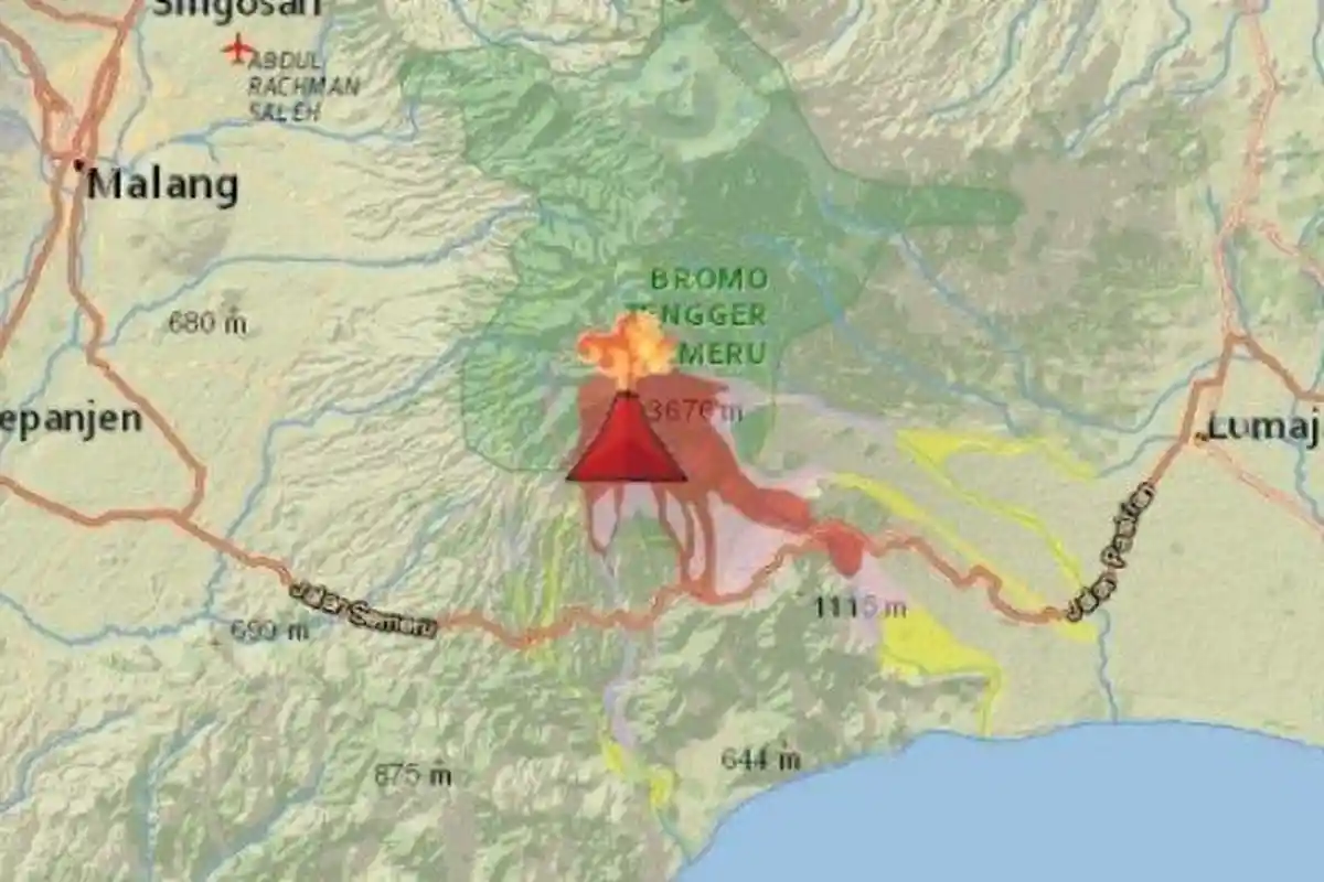 Breaking News, Status Gunung Semeru Naik Level IV Menjadi Awas, Begini Kata BMKG