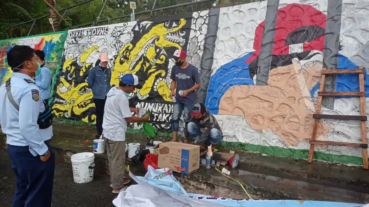4 Peserta WBP Lapas Kelas IIB Nunukan Ikuti Kontes Mural 2020, Berikut Keterangan Kasi Binadik