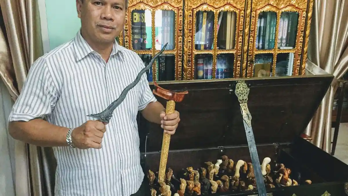 Kolektor Keris Ini Miliki 1.000 Keris Kuno, Keris Asli Palembang Pernah Ditawar Seharga Rp 300 Juta