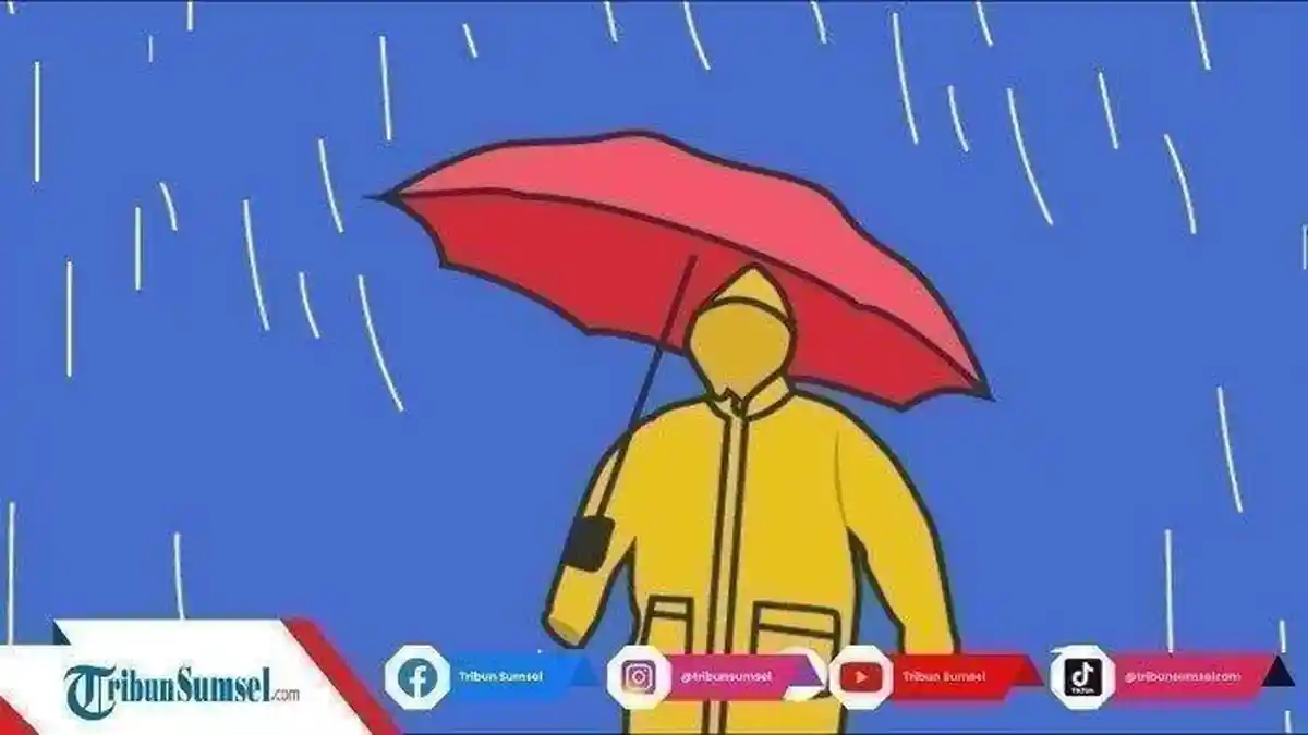 Peringatan Dini BMKG Hujan Lebat Landa Sumsel 7–8 Oktober 2025, Potensi Banjir dan Cuaca Ekstrem