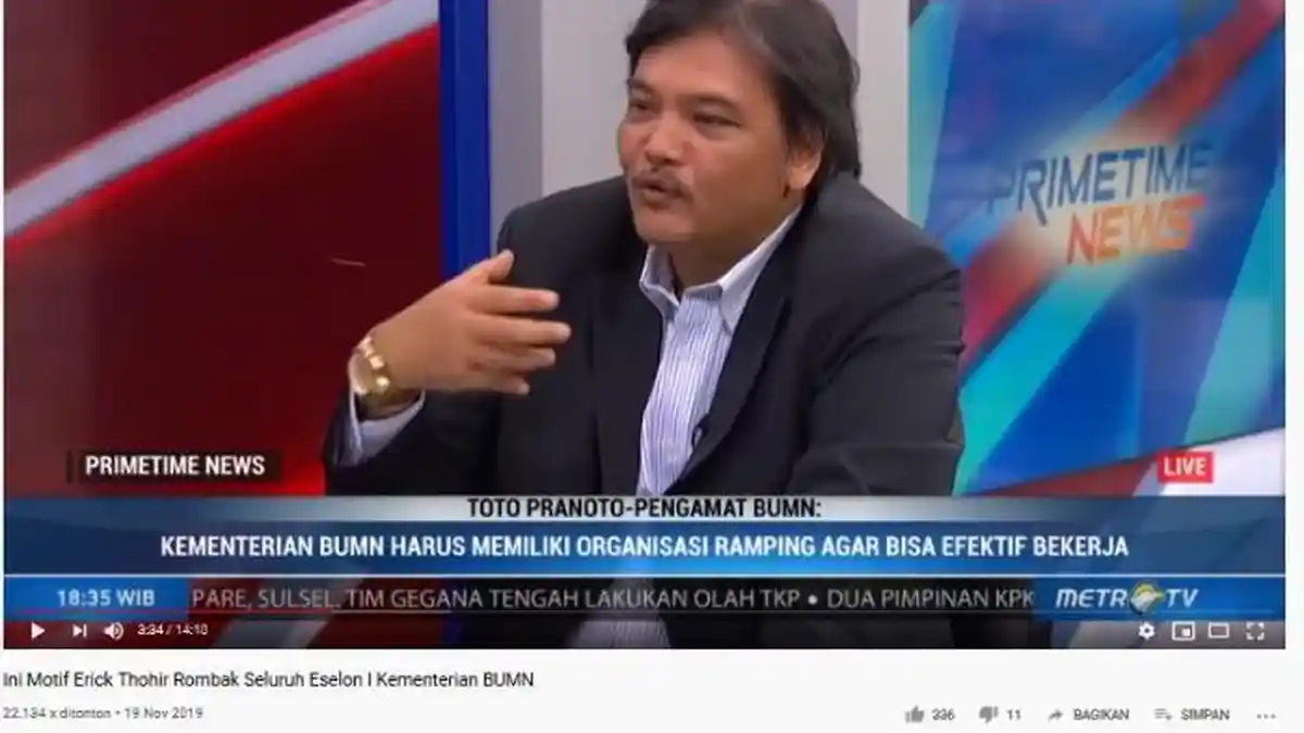 Soal Gebrakan Erick Thohir, Pengamat BUMN: Memang Perlu Adanya 'Pemangkasan'