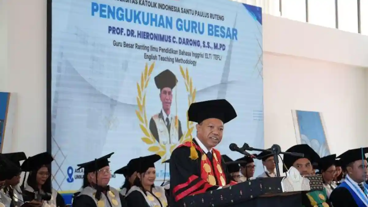 RD Manfred Habur: Pengukuhan Guru Besar Perkuat 'Posisi' Unika Santu Paulus Ruteng
