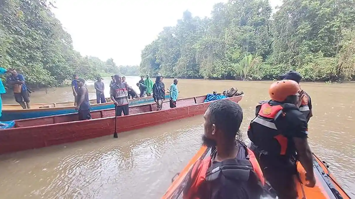 UPDATE Hari Ketiga Pencarian Pemancing Diterkam Buaya Kali Klagulu Sorong