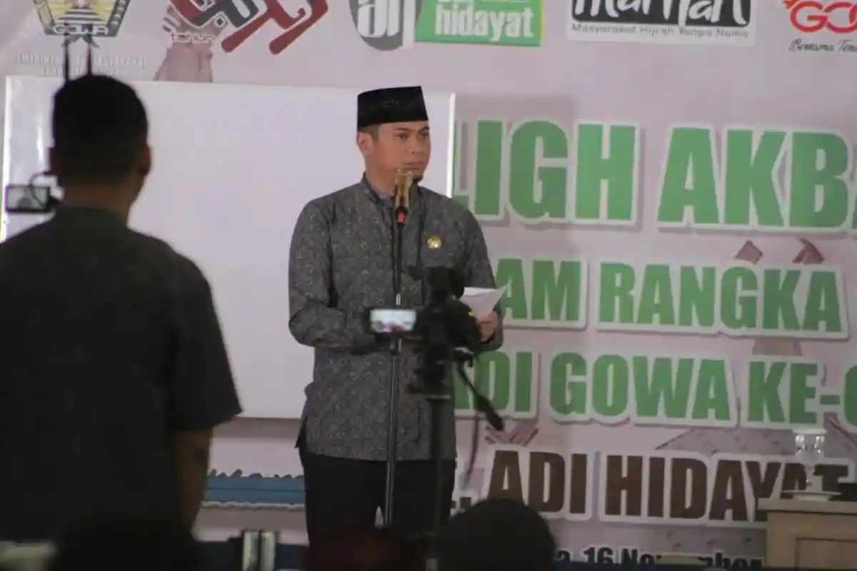 Tablig Akbar, Bupati Gowa Sampaikan Program Keagamaan 2020