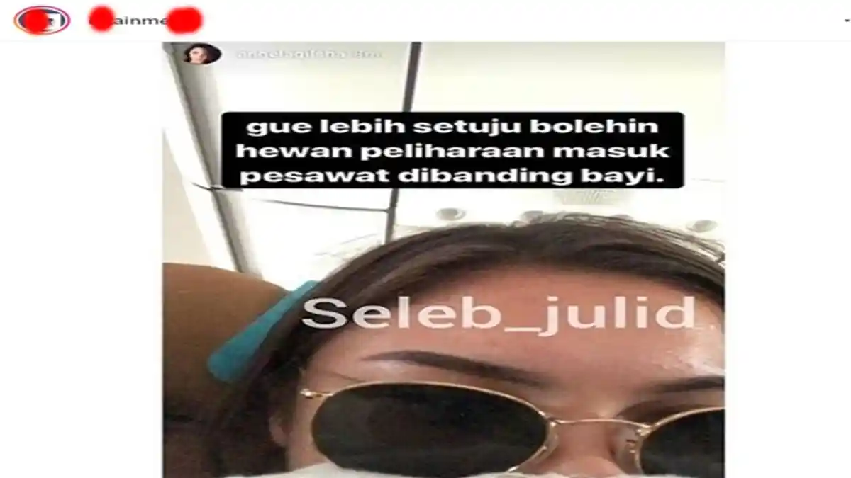 Setuju Hewan Masuk Kabin Pesawat dari Bayi, Angela Gilsha Jadi Trending di Media Asing Daily Mail
