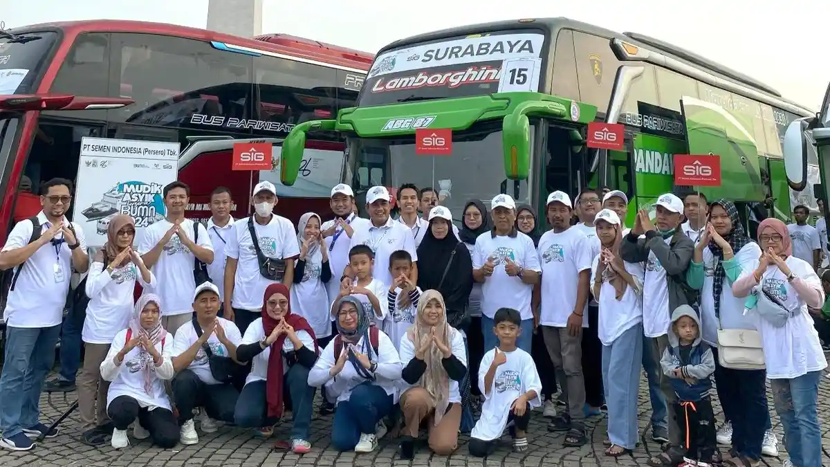 Semen Indonesia Berangkatkan 880 Peserta Mudik ke Empat Provinsi