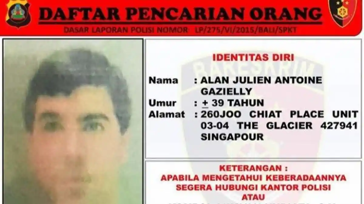 Peluk Rekan Kerja dari Belakang, Bule Perancis Dicari Polda Bali Hingga Libatkan Interpol