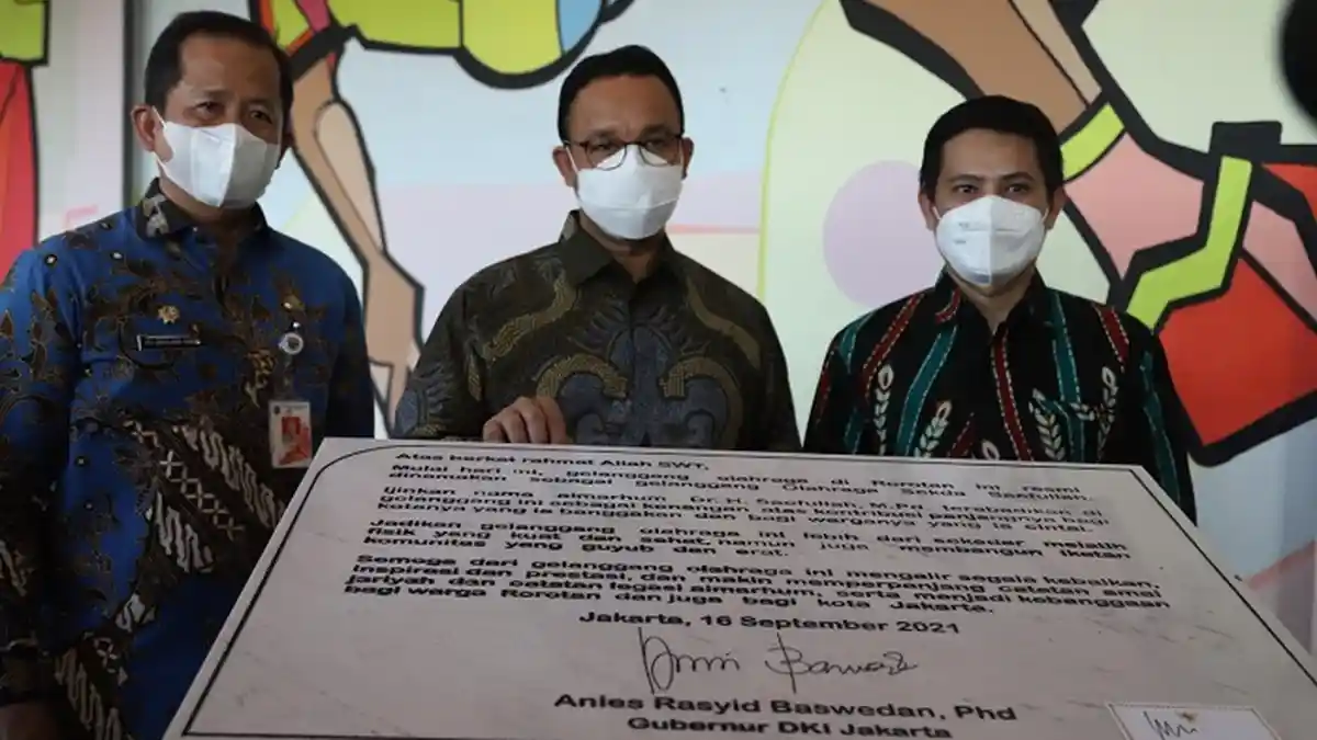 Kenang Jasa Mantan Sekda DKI, GOR Rorotan Berganti Nama Menjadi GOR Sekda Saefullah