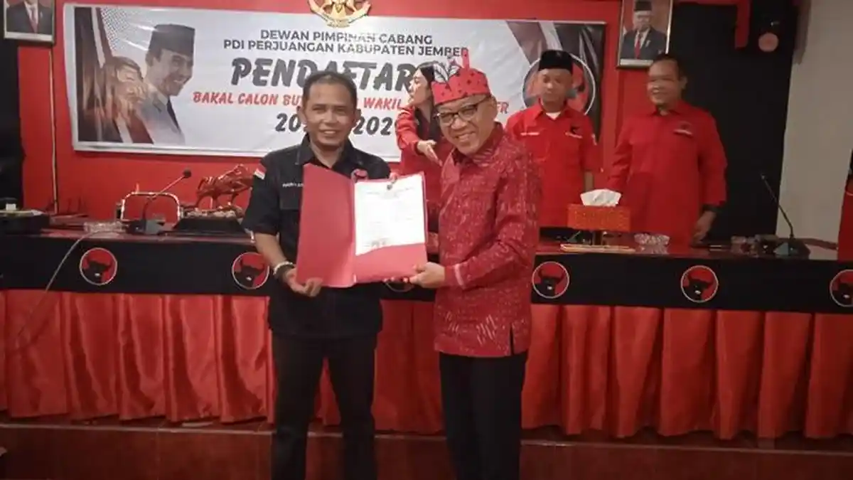 Pensiunan Kementerian PUPR Daftar Pilkada Jember di PDI Perjuangan