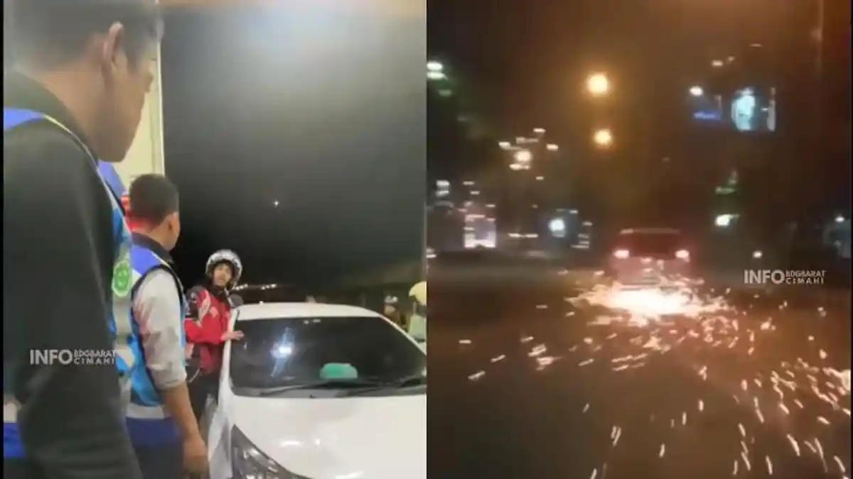 Viral Pengendara Mobil Seret Motor Sejauh 5 KM, Terpantau hingga Keluarkan Percikan Api